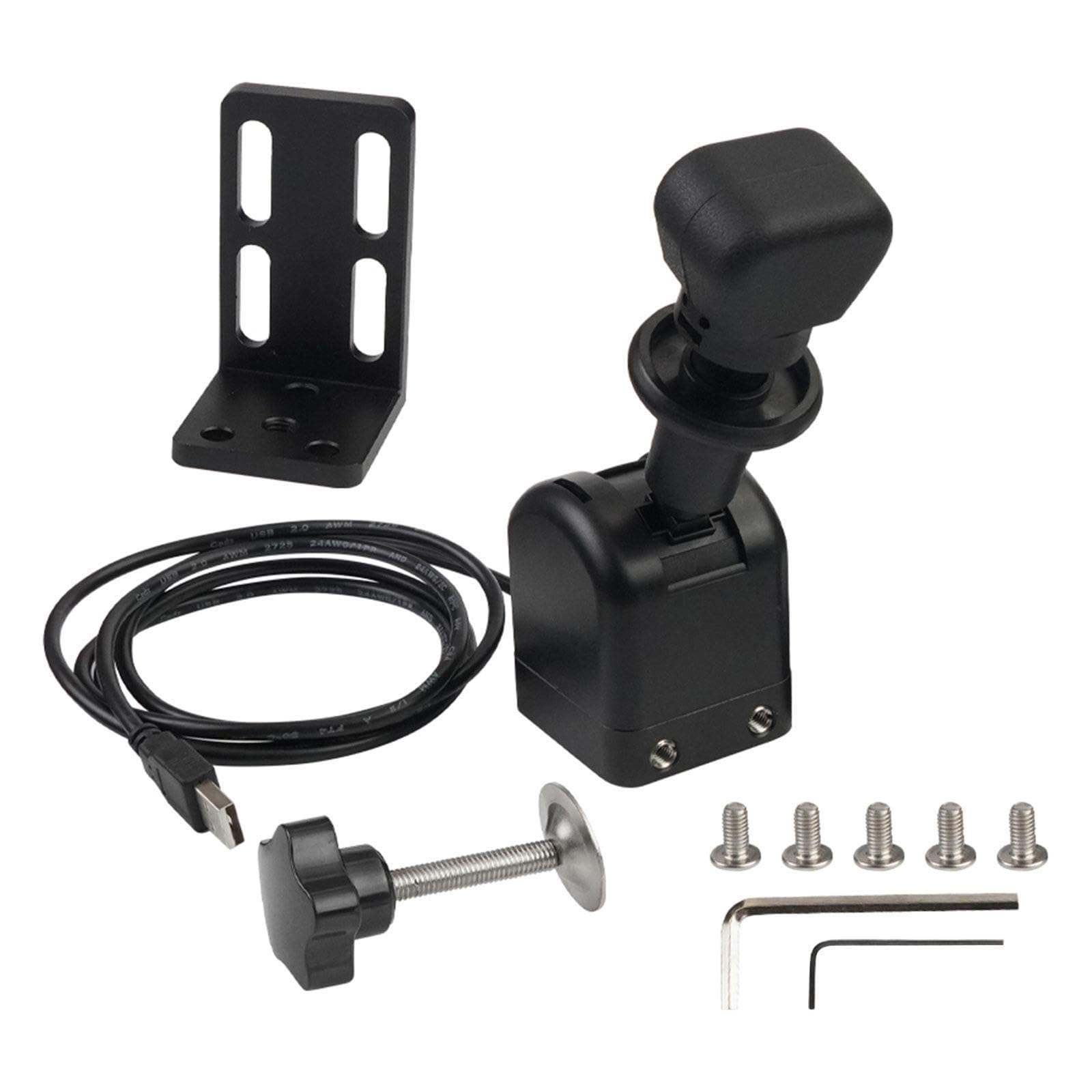 TUXCAXIl freno a mano USB per i giochi di corse offre prestazioni realistiche e un controllo migliorato in ogni gara. Simula il freno a mano lineare.