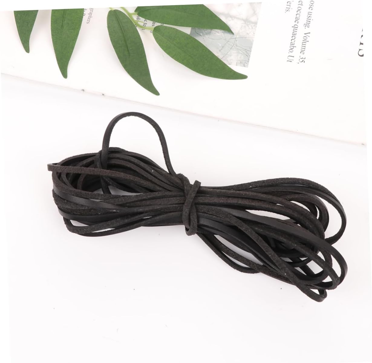LIFKOME Strong Flexible 3mm Cowhide Leather Cord 5m Bead String for DIY Bracelets Necklaces