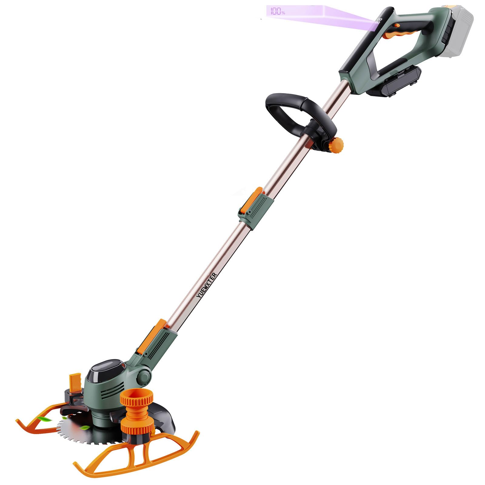 YUEWXTER Akku-Rasentrimmer 21V - 4in1 Mit 2 Akkus & Produktbild-Vorschau 3
