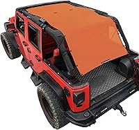 Vista 31 de Shadeidea JK Parasol Superior Compatible con Jeep Wrangler JKU Cobertura de Techo de Malla Suave (2007-2018) - Bloqueador UV de Ruido del Viento
