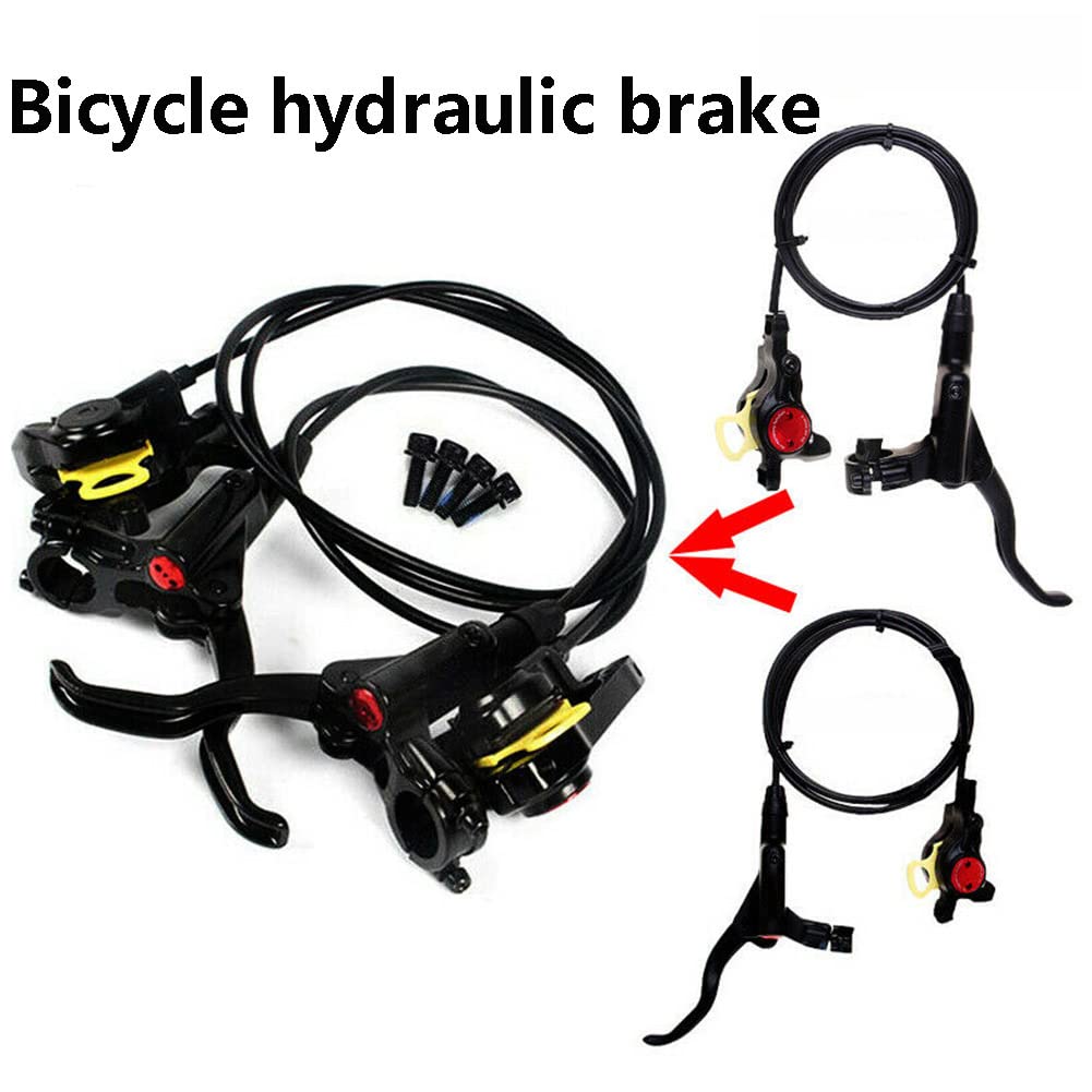 Hydrauliczne hamulce tarczowe MTB, lewy i prawy tył i przedni rower górski, hydrauliczne hamulce tarczowe, zestaw hamulcowy olejowy do MTB, E-Bike, rower górski