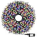 OUTYLTS 1000 LED 328ft 8 Modes with Timer Christmas String Lights IP55 Outdoor Waterproof UL Certificated Indoor Fairy Lights Garden Patio Wedding Christma Trees Parties Decoration Multicolor