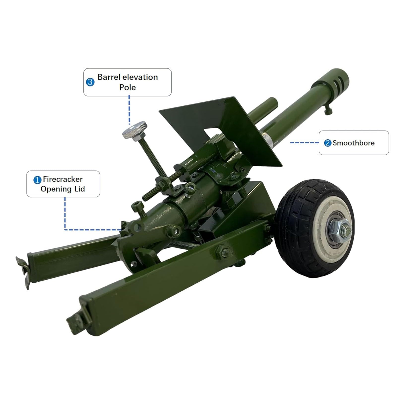 2024Nuovo Cannone Petardo, Modello Cannone Lancia Petardi In Acciaio Inossidabile 304, Modello Artiglieria Italiana Artigianale, Modello Lancia Petardi, Mini Cannone, Ornamenti Da Collezione Di Modell