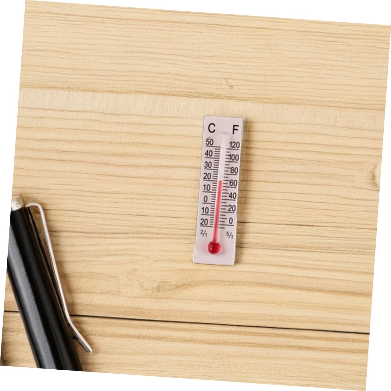 minkissy Miniaturowe termometry, realistyczne dekoracje domku dla lalek, analogowe, mini termometry, do szczegółowych mebli dla lalek, solidne wzornictwo, do autentycznych miniaturowych scen