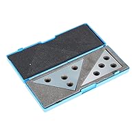 Vista 1 de Juego de 2 bloques de ángulo de 30-60-90 grados y 45-45-90 grados, herramienta de medición de maquinaria de precisión