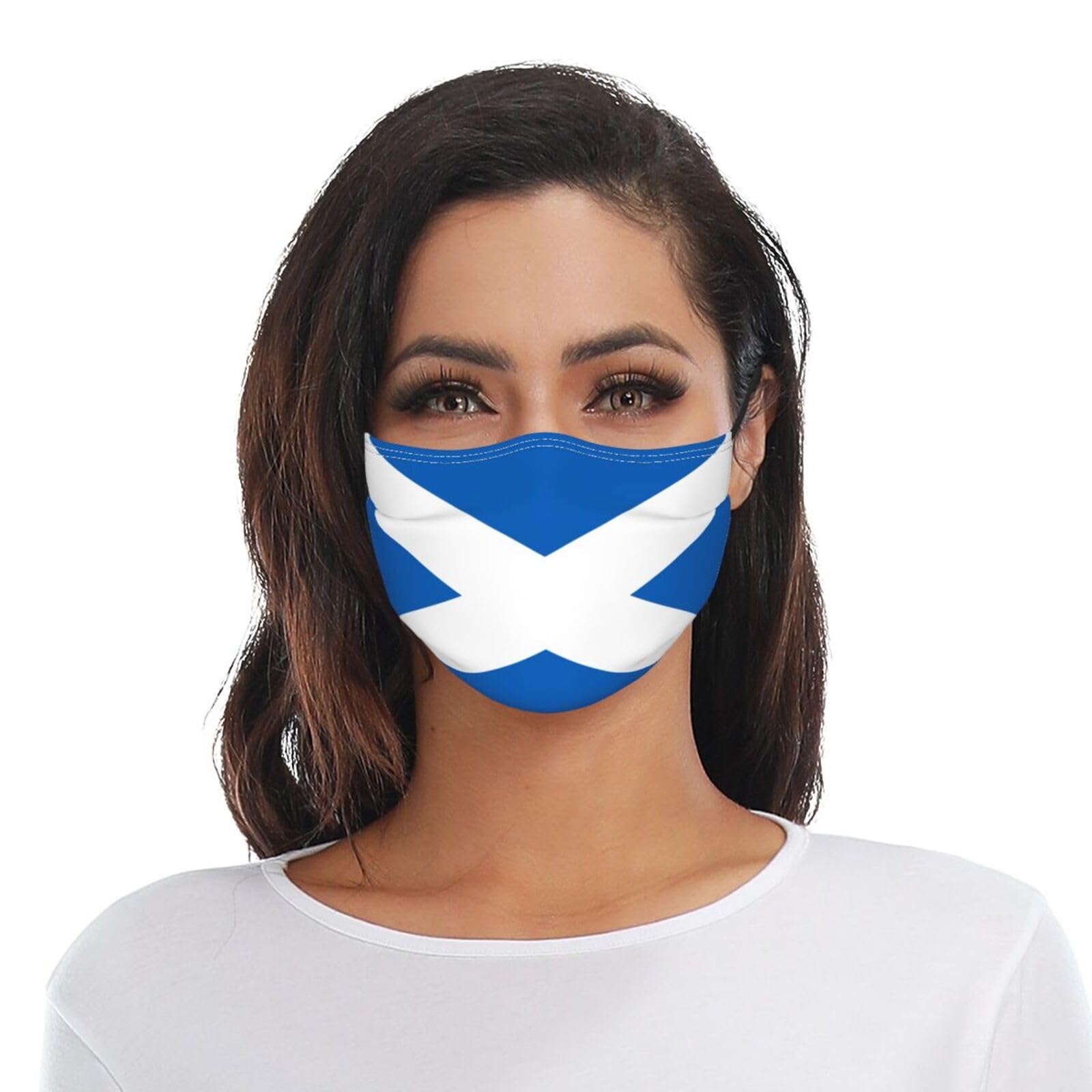 Scotland Flag Adult Dust Mask Adjustable Dust Face with 2 Filter