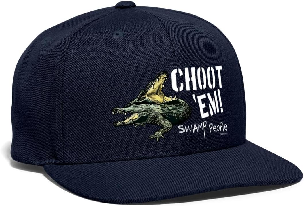 Spreadshirt Swamp People Choot 'Em Alligator Snapback Cap