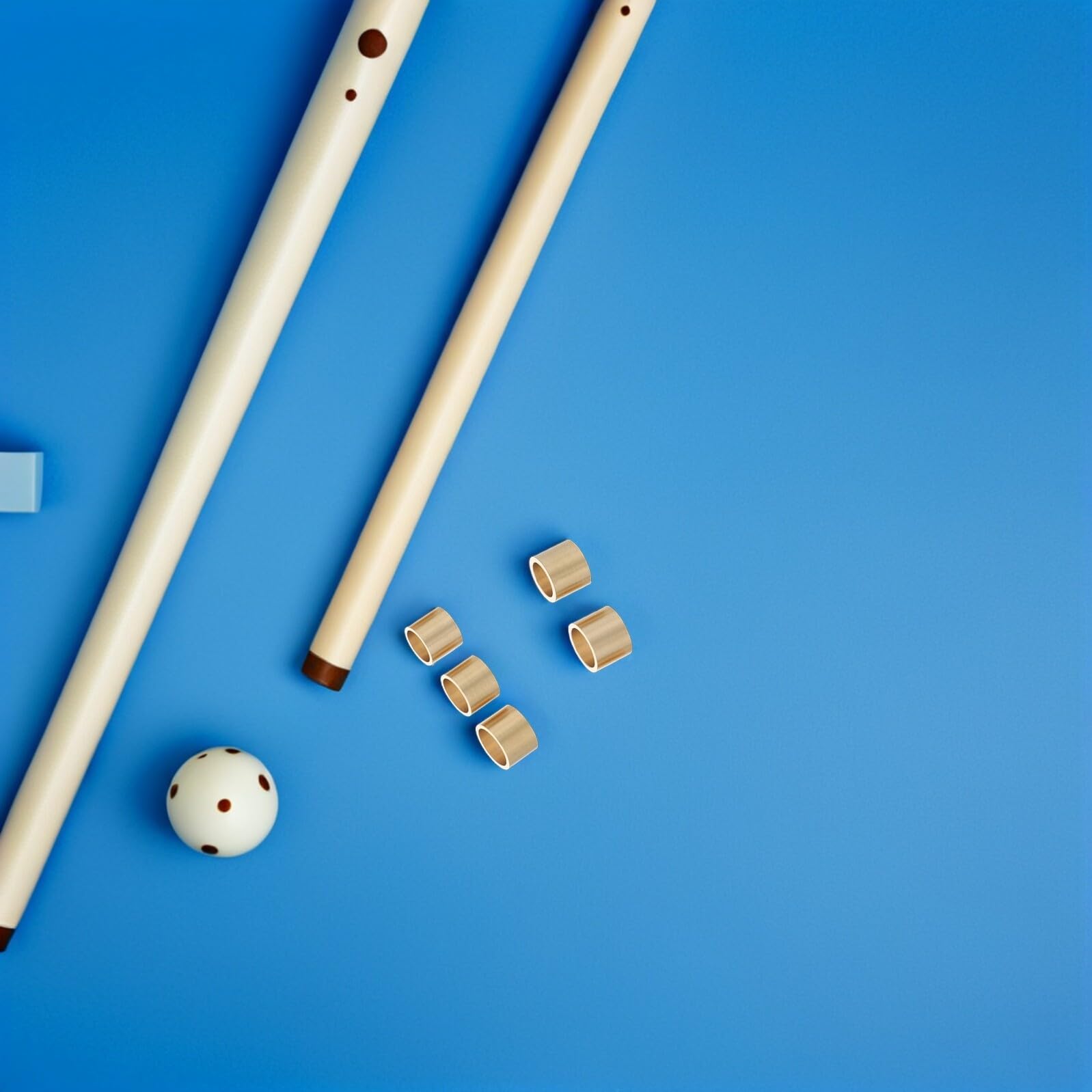 10 Piezas Virola de Latón para Tacos de Billar 10 Piezas Surtido 9-13 MM Kit de Reparación Accesorios para Puntas de Taco de Pool y Mantenimiento en Sala de Juegos — view 5