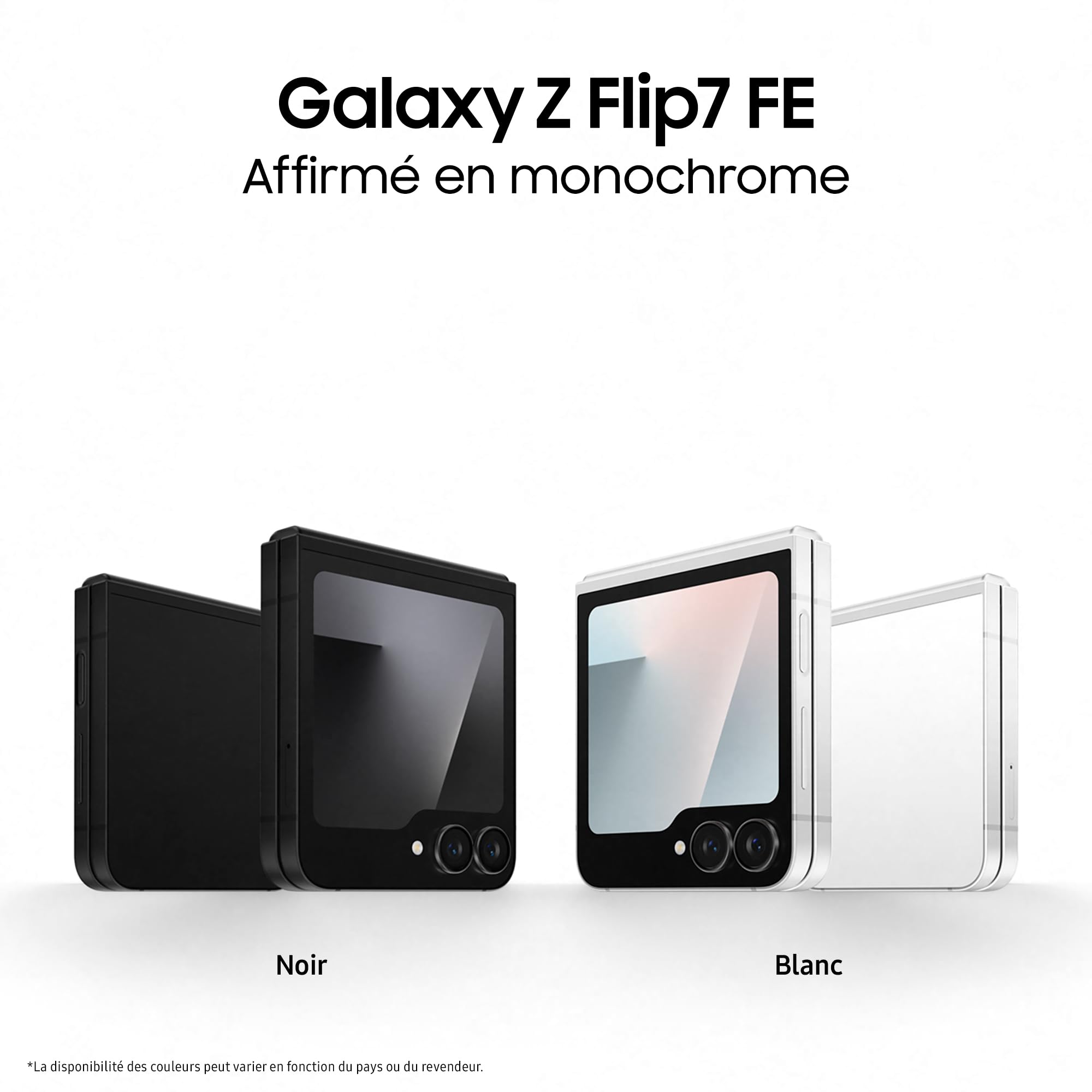 Image secondaire de Samsung Galaxy Z Flip7 FE - Smartphone Pliable 5G 128 Go avec Chargeur Rapide Inclus - Blanc