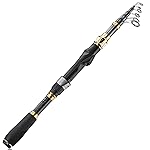 PLUSINNO Fishing Rod and Reel Combo,Fishing Pole,Telescopic Fishing Rod Kit with Spinning Reel, Telescopic Fishing Pole with Carrier Bag for Freshwater Saltwater for Men Women