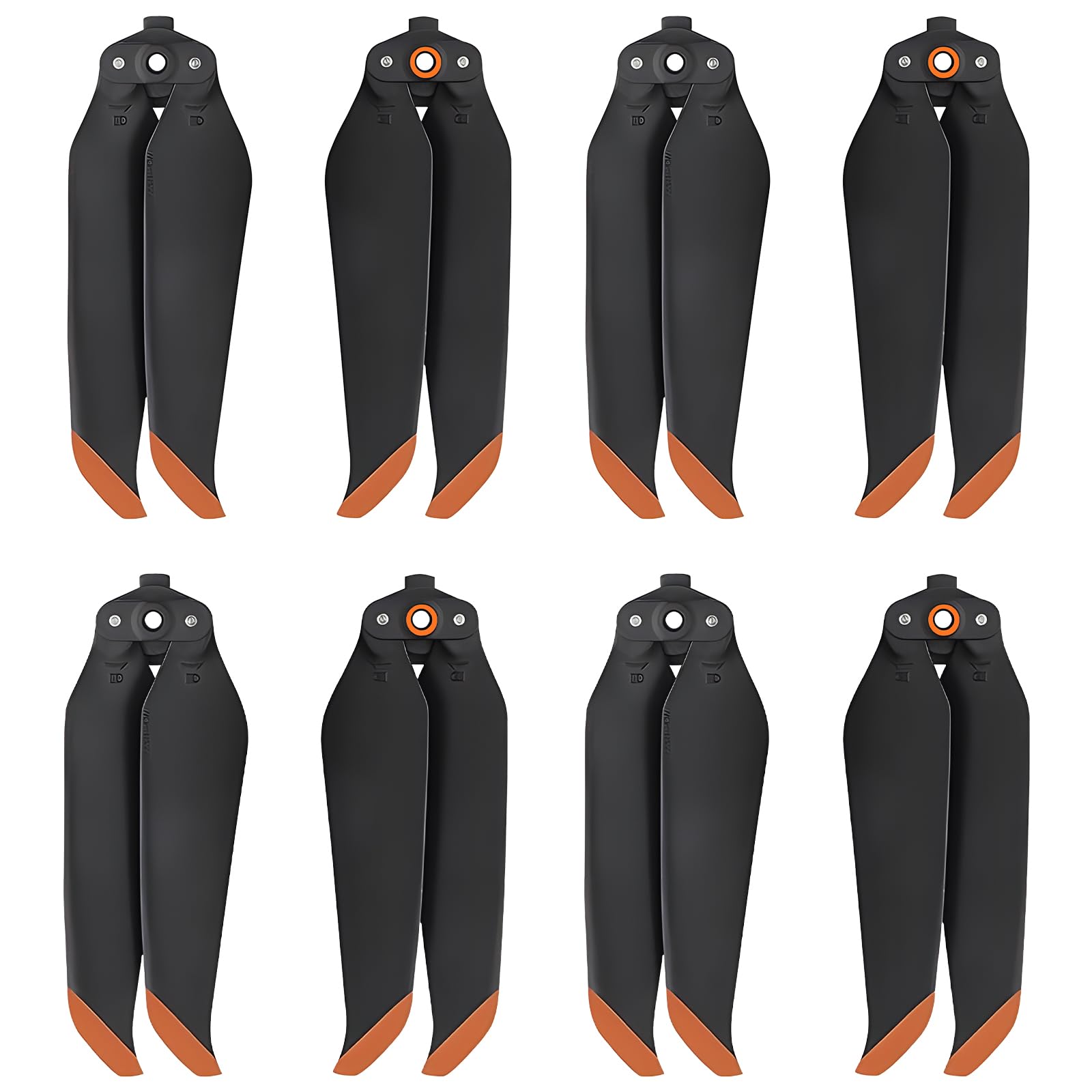 Hélices pour DJI Mavic Air 2/Air 2s - Lames de rechange à faible bruit - Accessoires pour drone DJI Mavic Air 2/Air 2s - 8 embouts Orange