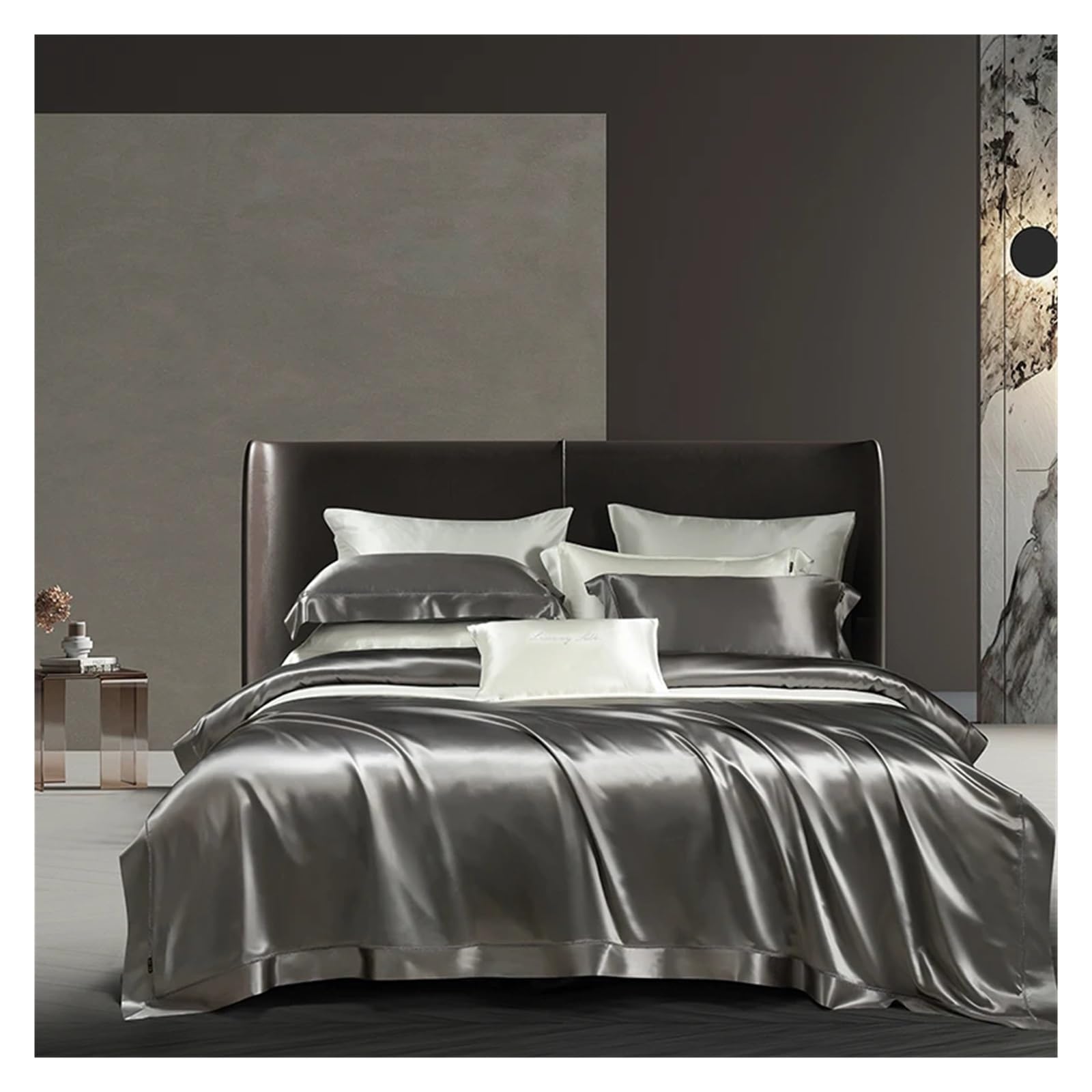 Sbcgfy F Silk Bedding Sets Duvet Cover Bedsheet Pillowcase 4Pcs,Cotton Duvet,-Queen Size 1.8M Bed 4Pcs