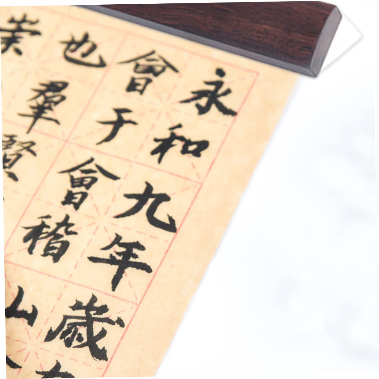 Fermacarte in Legno Massello di Ebano Nero 30cm per Calligrafia Cinese e Scrittura, Accessorio per Ufficio e Studio Elegante e Funzionale
