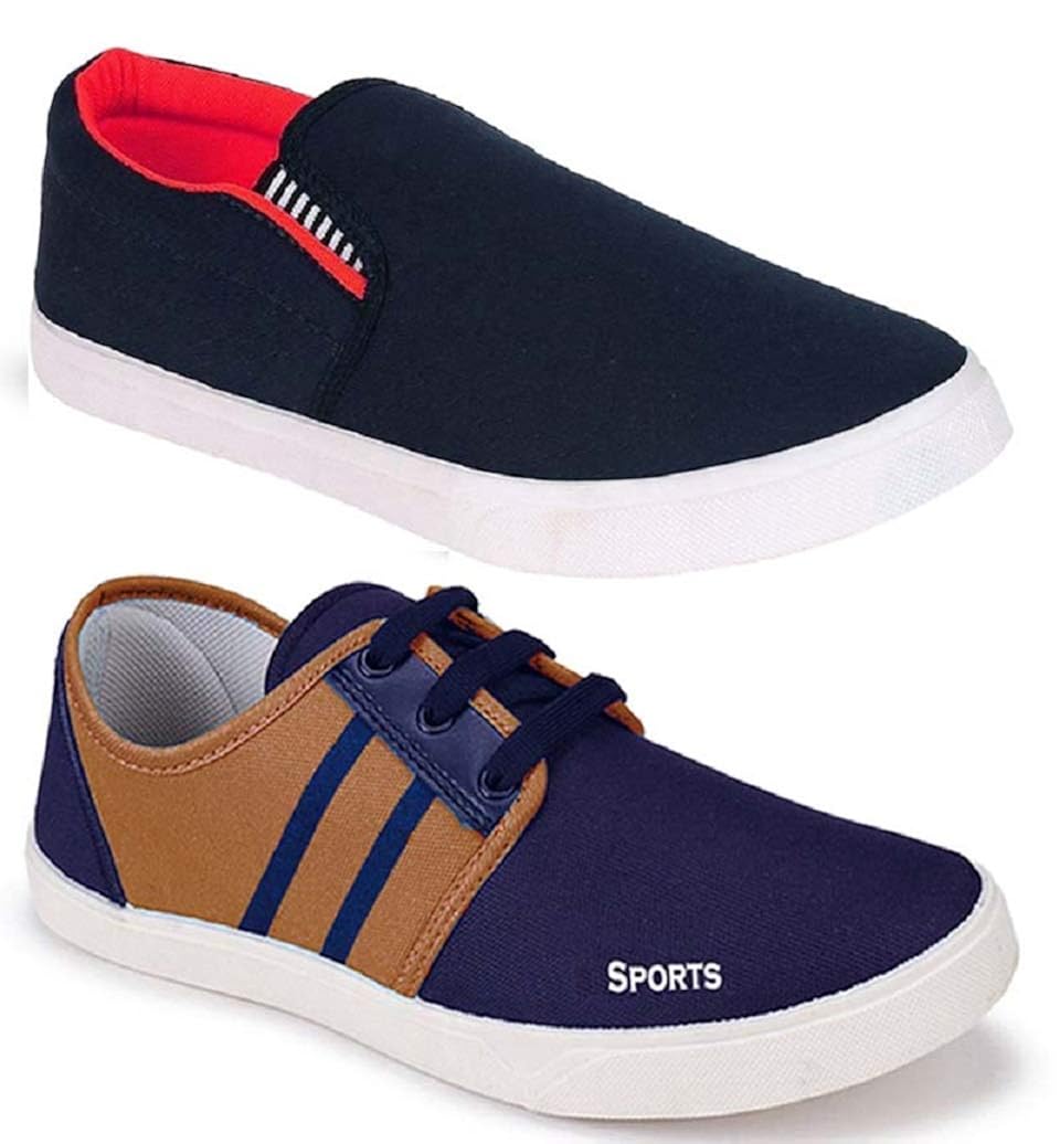 Buy WORLD WEAR FOOTWEAR Men's Multicolor Pack of 2 Casual Sneakers