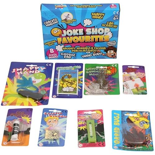 D.A.Y. Republic Classic Horrid Practical Jokes Game Box, Children Action Prank Kit for Friendly Jokes to Family & Friends, Kids Tricks Based Game for Boys & Girls 8 Years and Up (8 Pieces Joke Box)