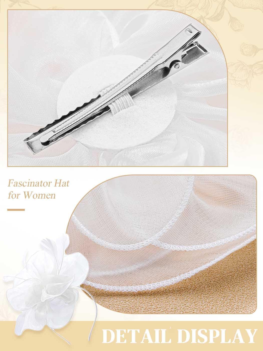 Yokawe Fascinators Hat Feathers Cocktail Headband Tea Party Headpiece for Women - Image 6