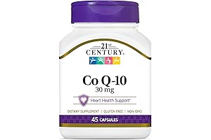 21st Century Co Q10 30mg Capsules, Enhanced Absorption Coenzyme Q10 Supplement, Supports...