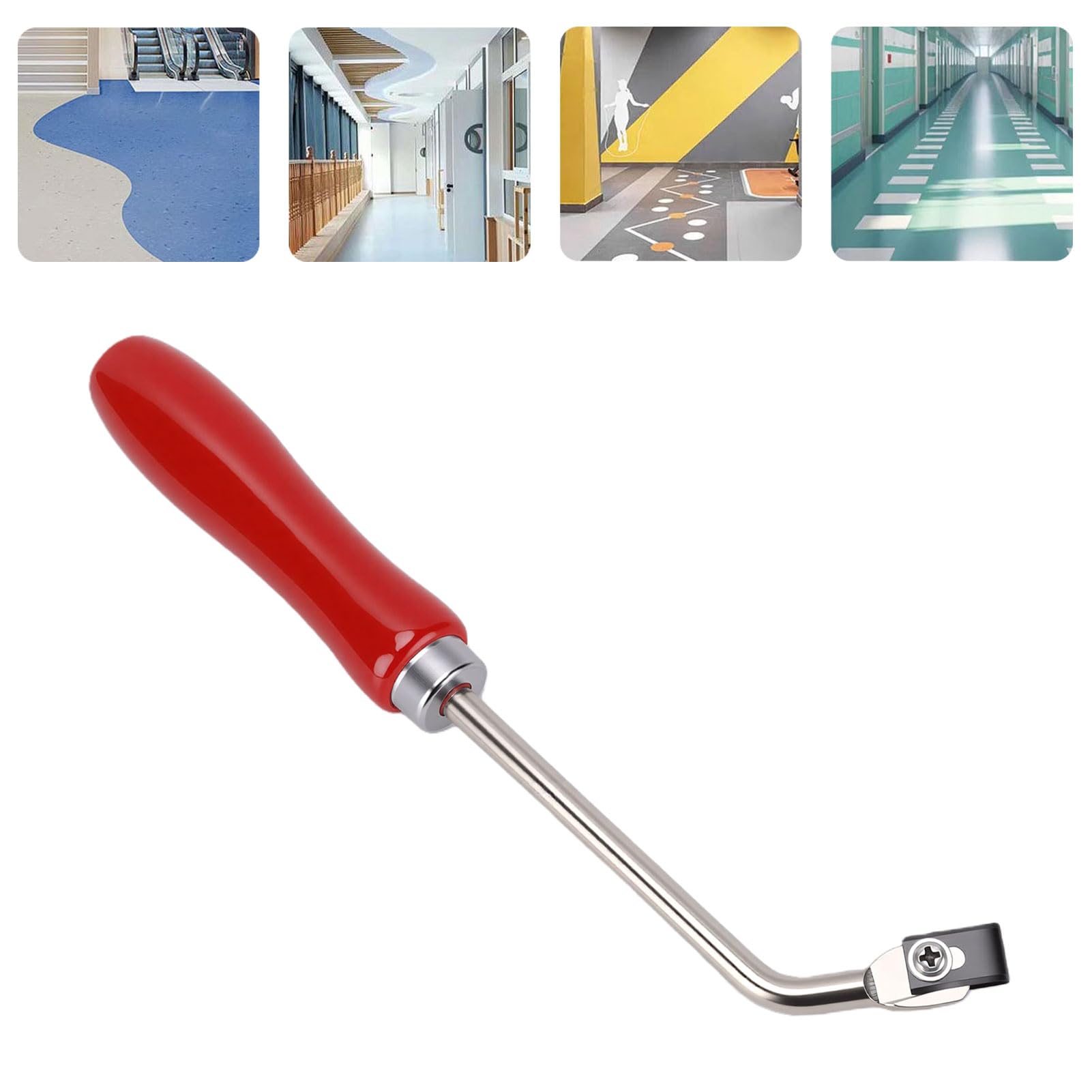 Garosa Scanalatrice per Pavimenti in PVC con 3 Lame Acciaio per Carichi Pesanti