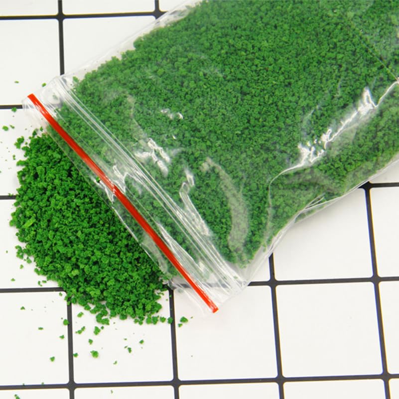 4 Paquets Poudre Gazon Artificiel Vert – Modélisme, Train Miniature, Diorama – Homoyoyo