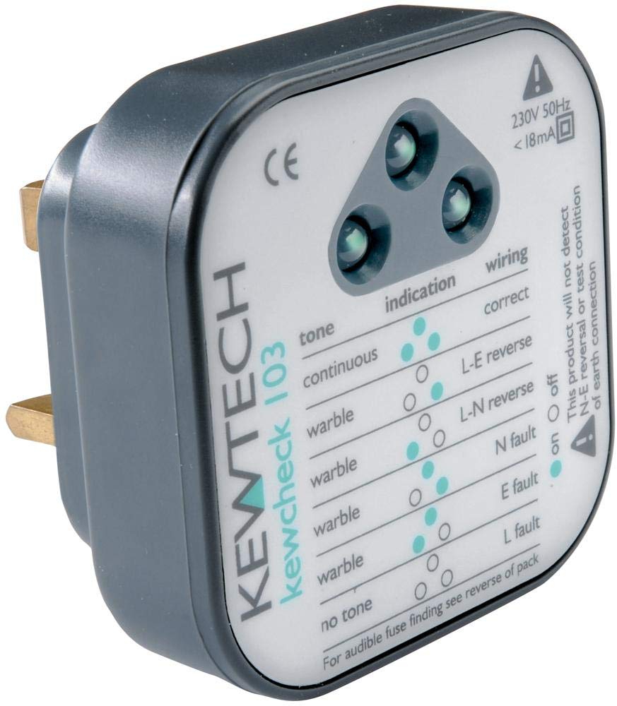 KEWCHECK103 - Comprobador de enchufes (13 A)