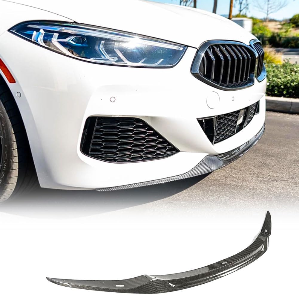 Carbon Fiber Front Bumper Lip Fits for BMW 8 Series G14 G15 G16 2D 4D 840i M850i 2020-2024 Lightweight Abrasion-Resistant Robust Lip Body Kit Auto Parts Anti-Collision Protection