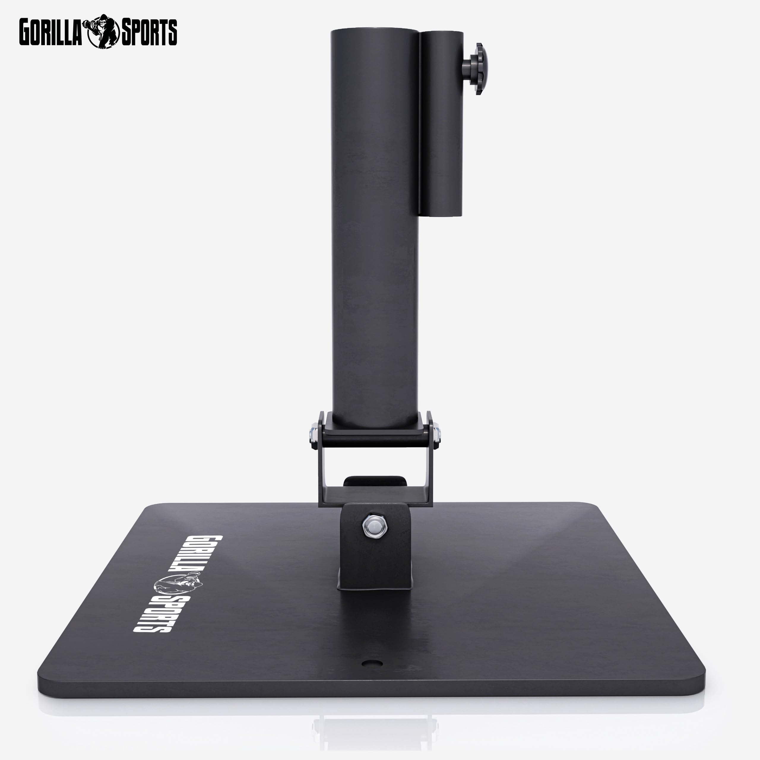 GORILLA SPORTS® T Bar Row Piattaforma - per Barre da 30mm / 50mm, Girevole a 360°, Acciaio, Nero - Barra a T, Landmine, Supporto per Bilanciere, Esercizi alla Schiena, Sollevamento, Fitness, Palestra