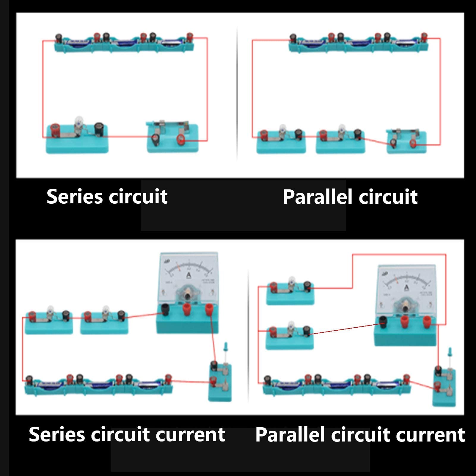 Attrezzatura per Esperimenti di Elettromagnetismo Fisico Kit per Esperimenti Elettrici Esperimento in Classe di Fisica per La Scuola Media,