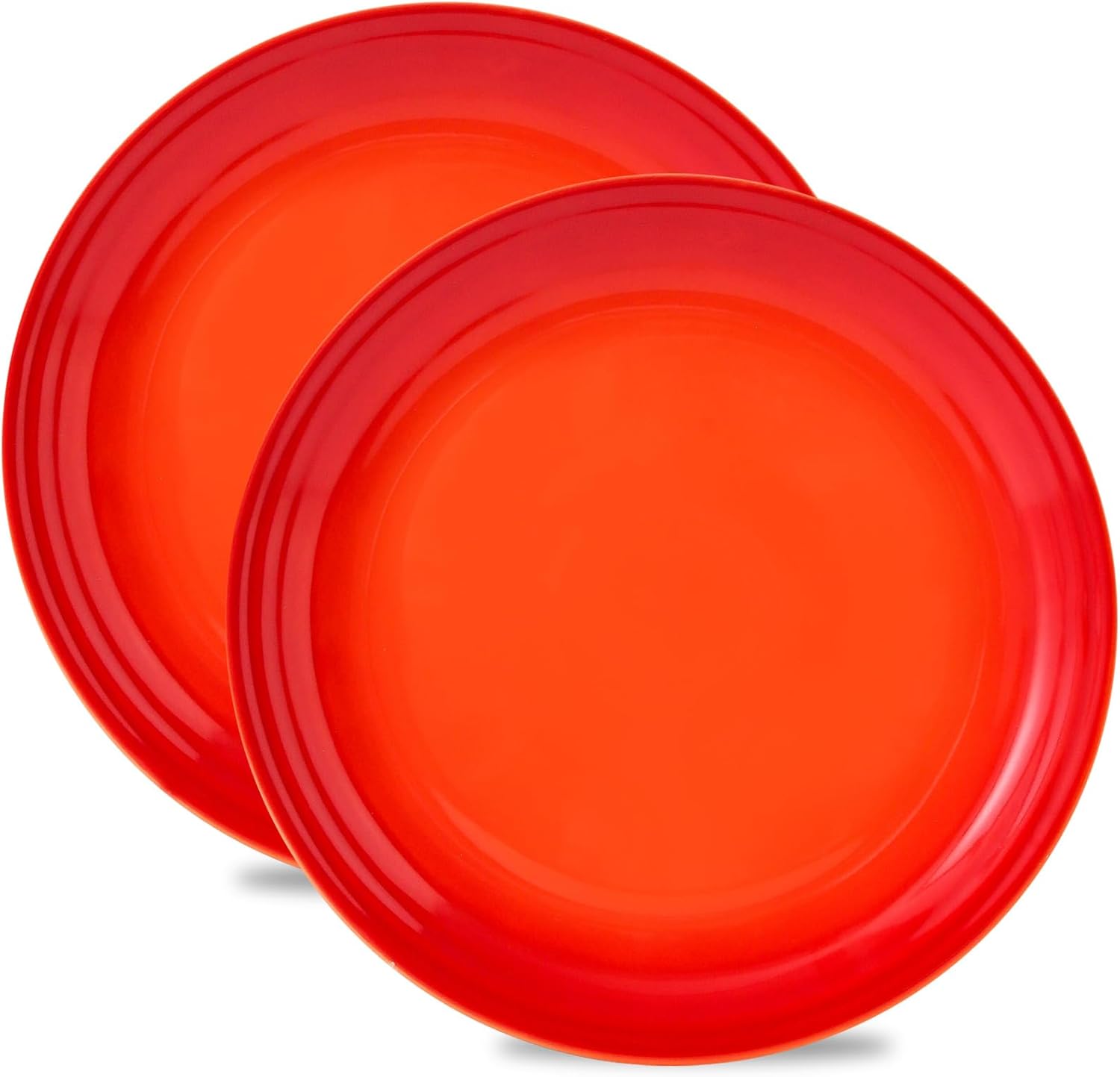 HASENSE 2Pcs Ceramic Dinner Plates – Large 10 Inch Dinnerware Dishes, Premium Stoneware for Daily Meals, Pasta, Steak, Salad, and Side Dishes, Microwave & Dishwasher Safe, Gradient Green