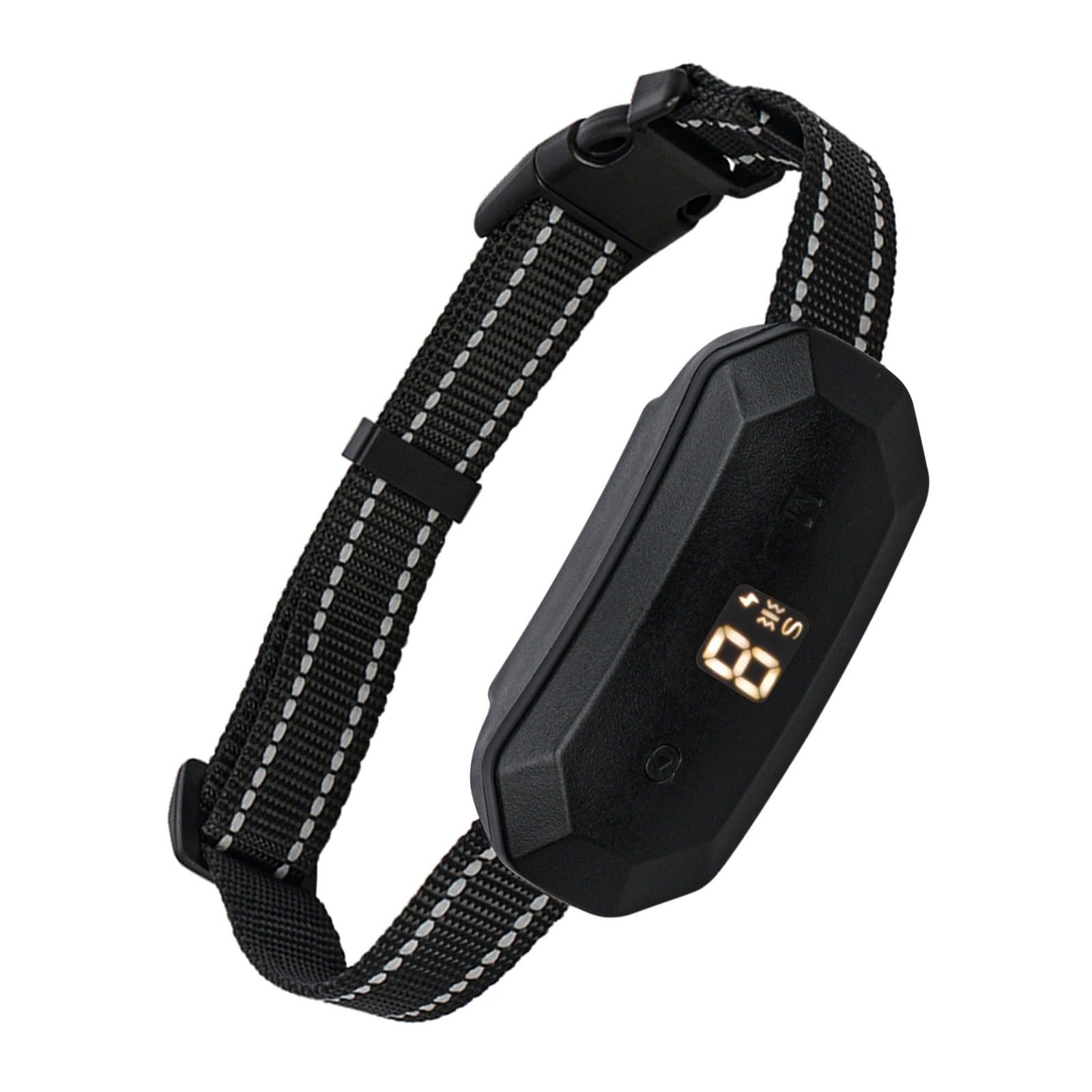 BT02 Collar de entrenamiento de ladridos, tres modos de entrenamiento: sonido, vibración, choque, negro