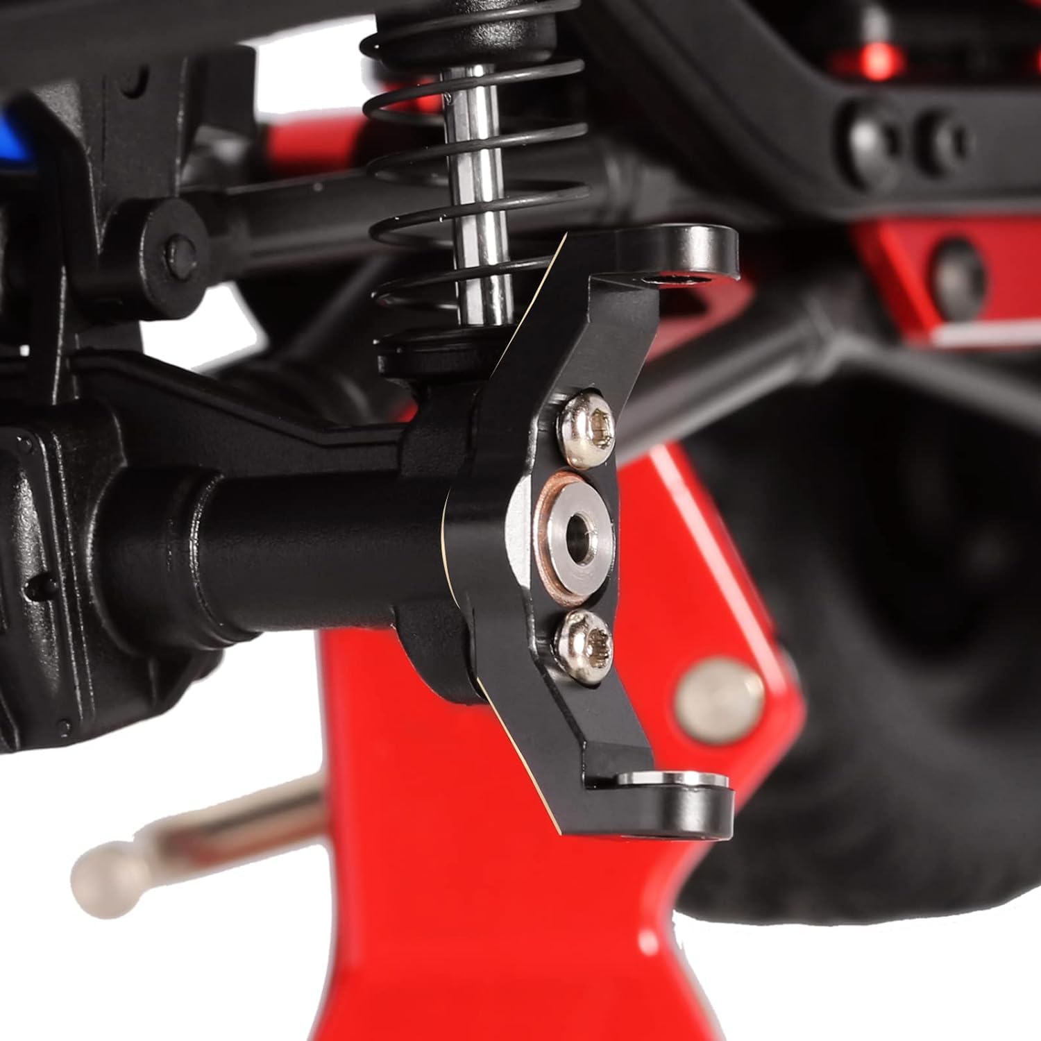 INJORA Kit De Direction En Laiton Pour TRX4M 1/18 – Caster Blocks Et C-Hubs, Poids Supplémentaire Pour Crawler