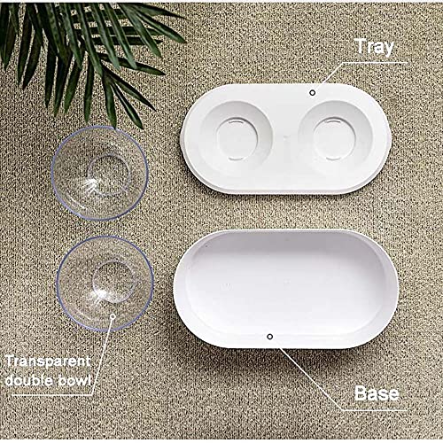 Kat Hond Verhoogde voerbak met luchtdichte opslag Afneembare voerbak voor huisdieren met verhoogde standaard Dubbele… - Afbeelding 6