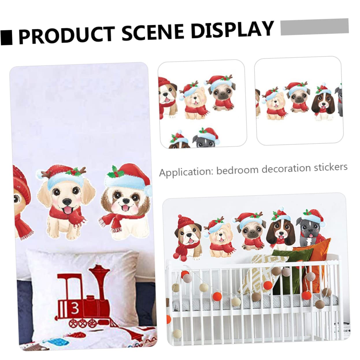 MAGICLULU 5blätter Cartoon Weihnachtsaufkleber Für Fenster Süße Wandtattoos Für Kinderzimmer Und Geschäfte Selbstklebende Dekoration Für Weihnachtszeit