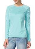 Women's UPF 50+ Sun Shirts Long Sleeve UV Protection Rash Guard Lightweight Quick Dry SPF Hiking Tops Outdoor