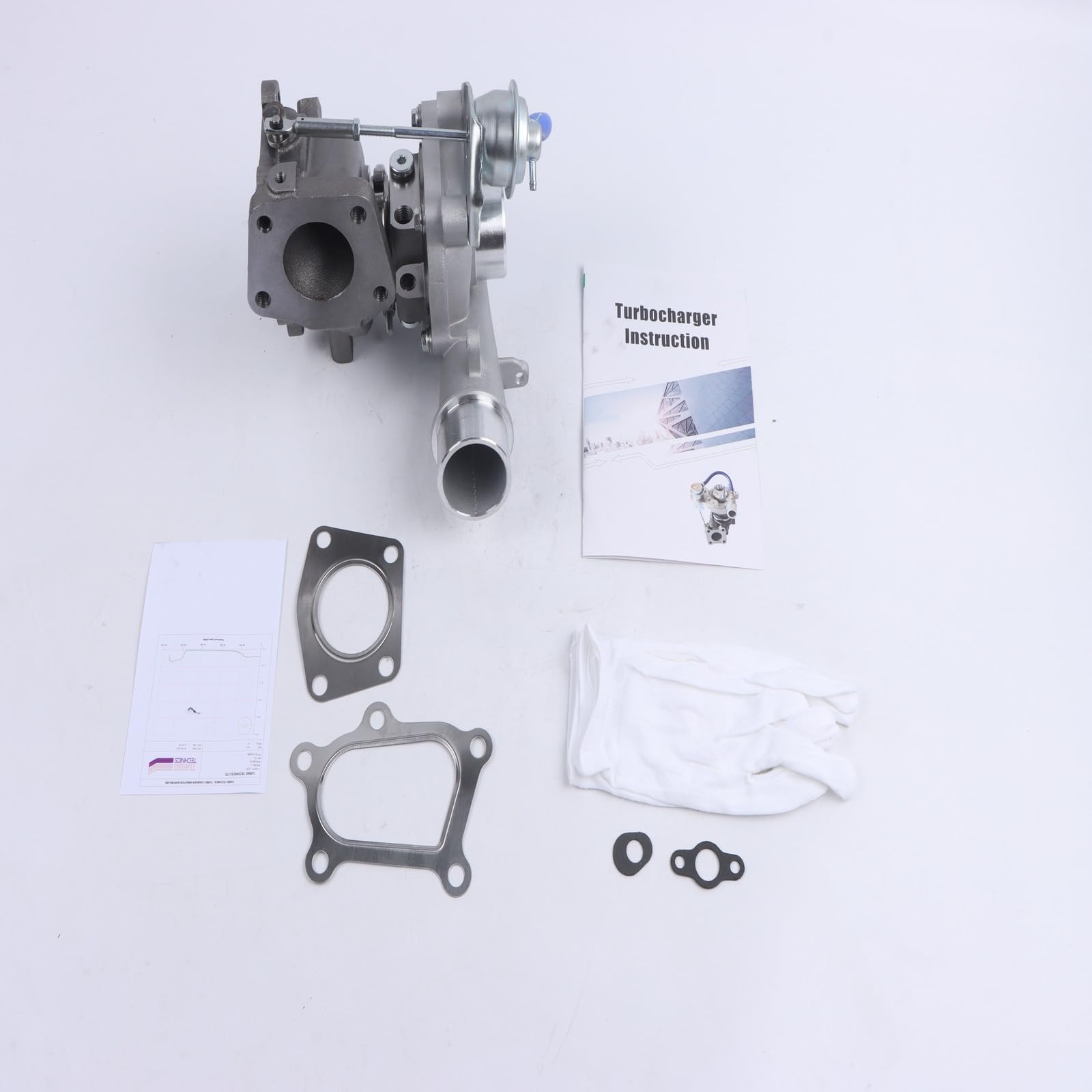 Pasuje do Mazda CX7 2.3L 2007-2012 Turbo 1 zestaw turbosprężarki K0422-581 K0422-582 53047109904 71785250 Intercooler samochodowy Chłodnica intercooler
