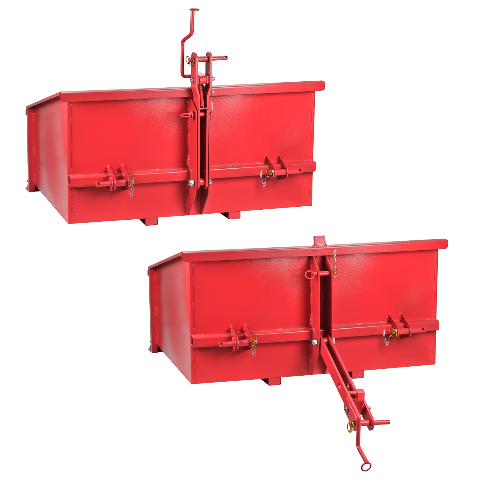 Traktor Heckcontainer Heckmulde Transportcontainer Mulde Container 120 cm rot