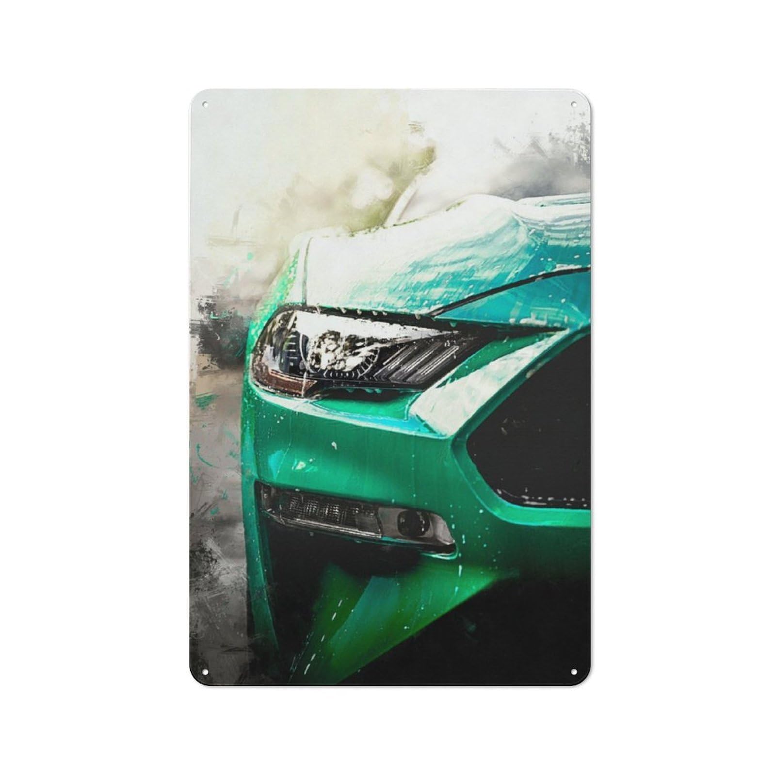 Junmoney Closeup Car Being Washed Retro Metal Wall Sign 30X20cm For Guest Room Or Hallway, New-Space Wall Decor For Home Decor Collectors