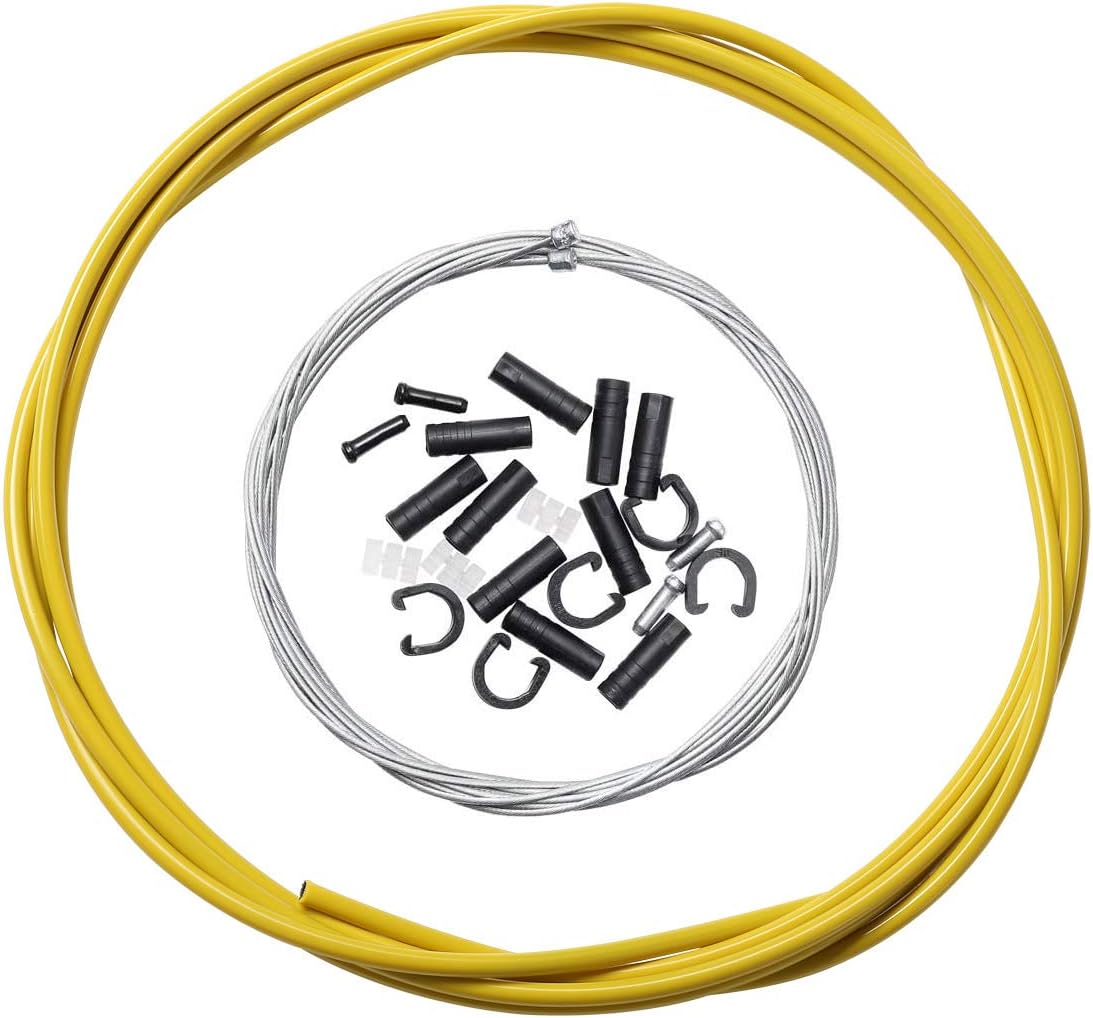 Dymoece Bike Shifter Cable，Bicycle Shift Cable housing Set Derailleur Cable Hose Kit for Shimano Sram Mountain MTB Road Bike