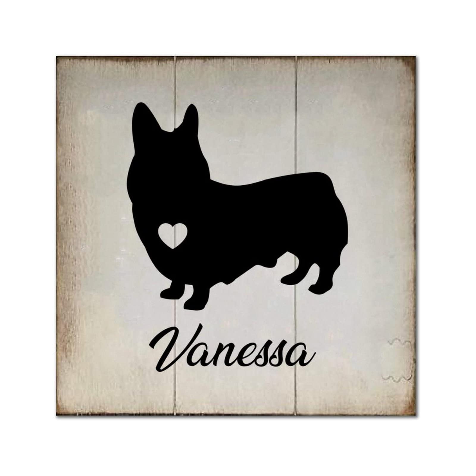 Plaque en bois de chien bully américain haut de gamme déco murale