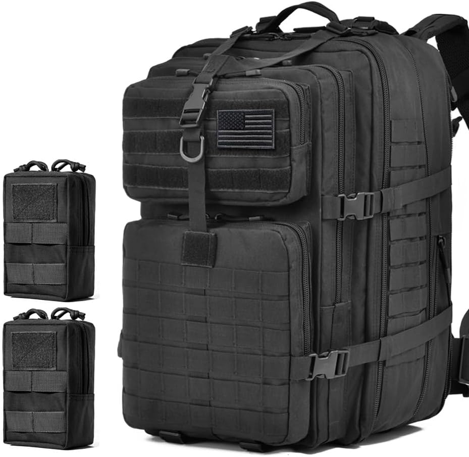 64L Large Tactical Backpack, Military Backpack, Tactical Bag, Hiking Daypacks