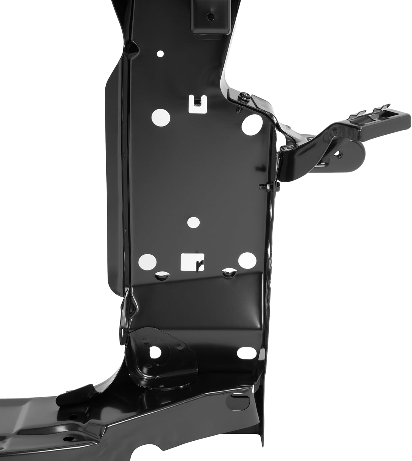 Radiator Support Assembly Compatible with 2007-2012 Nissan Sentra Replacement for 62500ET000 NI1225166 Electrophoresis Steel Primed Black