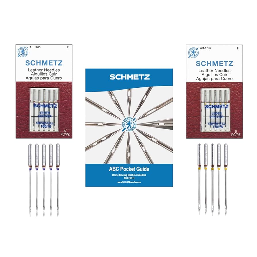 【新品未使用】Needles Set-Up S Schmetz 5 Microtex (Sharp) Chrome Needles - Janome Junkies