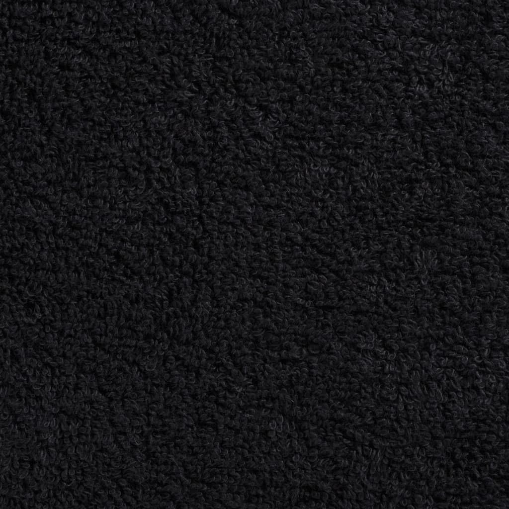 vidaXL Premium Badetücher SOLUND 4 STK. Schwarz 100x150 cm 600 g/m²