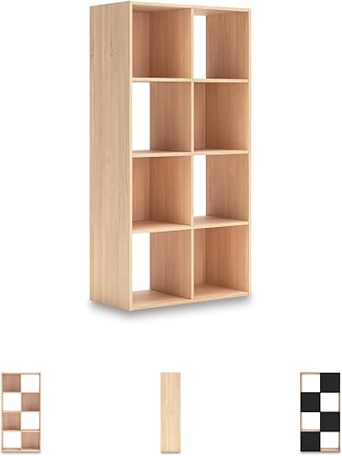 Miniatura 96 de Signature Design by Ashley Paxberry Coastal - Organizador de almacenamiento o librero moderno de 6 cubos, color blanqueado, diseño costero