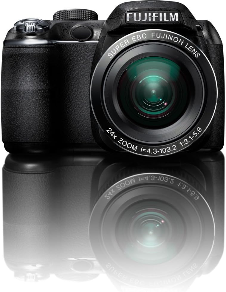 Fujifilm FinePix S3200 14 MP Digital Camera with Fujinon 24x Super Wide Angle Optical Zoom Lens and 3-Inch LCD (Renewed)