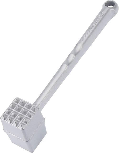 Westmark Meat Hammer, Length: 21.5 cm, Aluminium, Special Food-Safe Coating, Robusto, Silver, 62102260