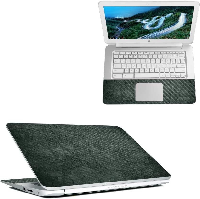 MightySkins Carbon Fiber Skin for HP Chromebook 14" (2018) - Baby Blue Jacquard | Protective, Durable Textured Carbon Fiber Finish | Easy to Apply, Remove, and Change Styles | Made in The USA