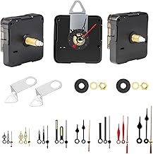 EEEKit Clock Movements for Wall Clock, 3-Piece Silent Movement, Quartz Movements for Self-Installation with 8 Pairs of Hands for Watch Repair
