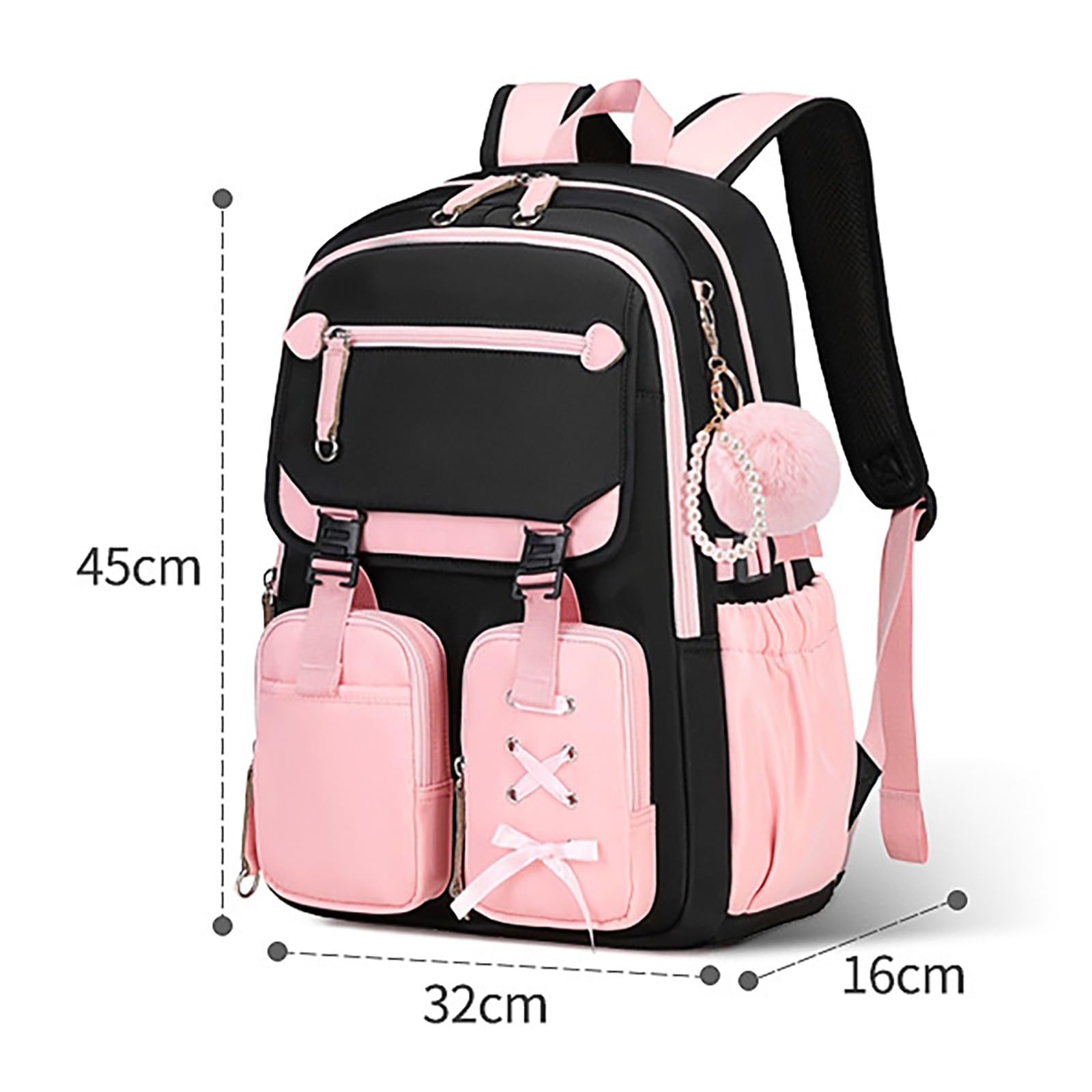 Zaino Scuola Elementare Bambina, Zaino Bimba Asilo Zainetto Asilo | Zaino Scuola Ragazza medie Tinta Unita E Minimalista Zaini Elementare Moderno E Alla Moda Back To School