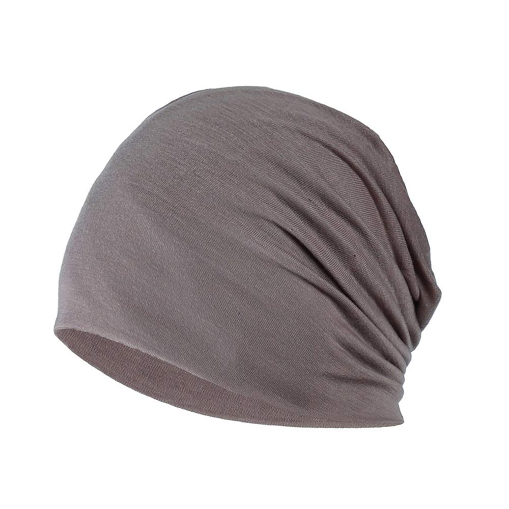 YOFASEN Gorro Slouchy - Quimio Cáncer Algodón Sombrero para la Cabeza Gorro para Dormir Turbante Sombreros Elástico Pañuelo Musulmán para Mujeres Hombres