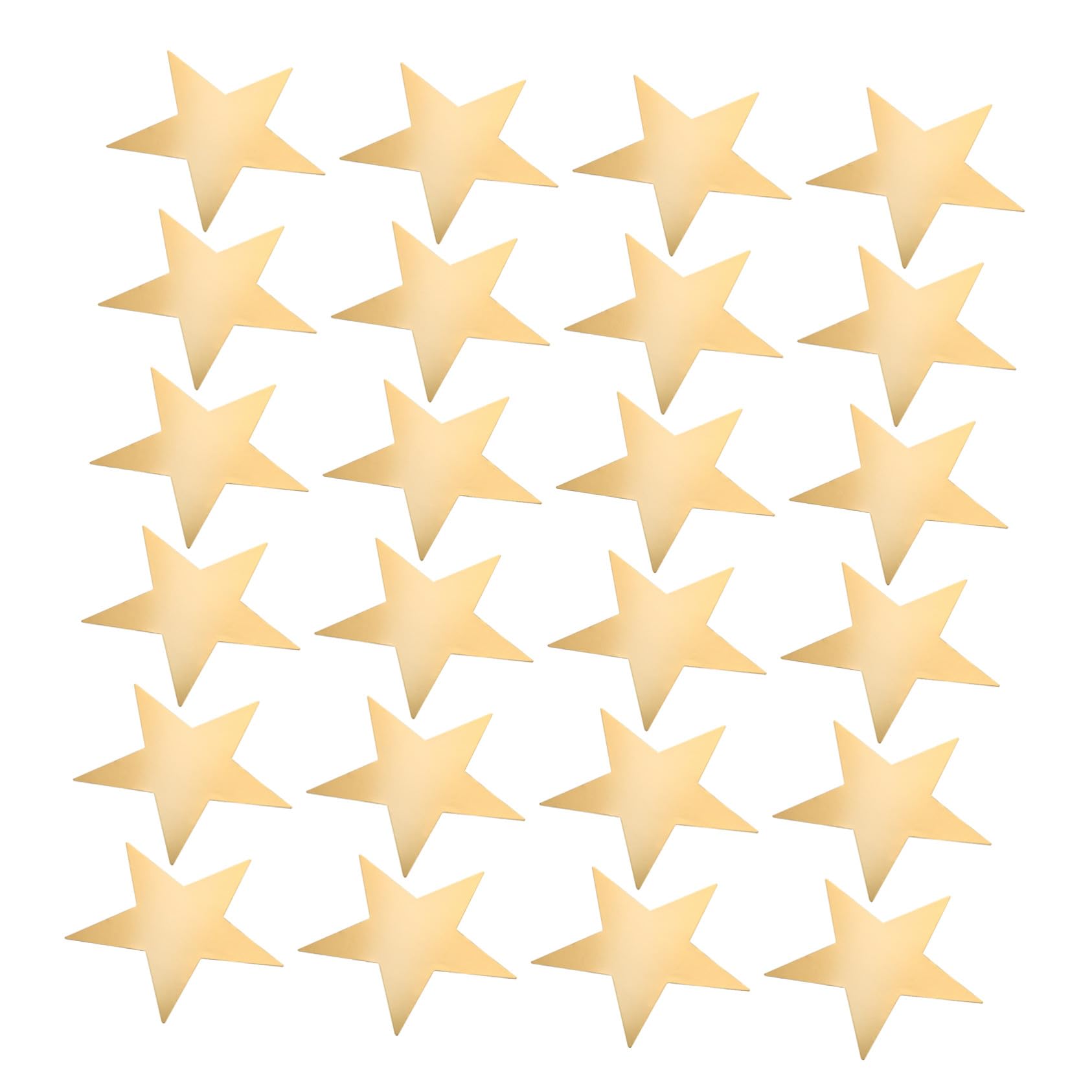 Recortes de Estrellas Doradas de Papel Listos para Decorar Pizarras sin Cortar